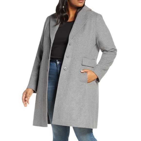 Halogen Jackets & Blazers - Halogen wool blend topcoat
